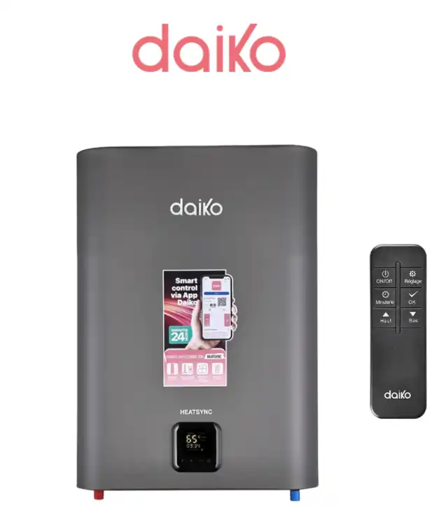 Chauffe-eau 50L Électrique Wi-Fi, Écran Tactile + Télécommande, 2 ans garantie, CAEW-554SDK