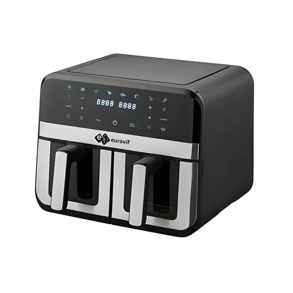 Friteuse Sans Huile 9L Double Bac 2400W, avec écran digital LED, RA940DSV