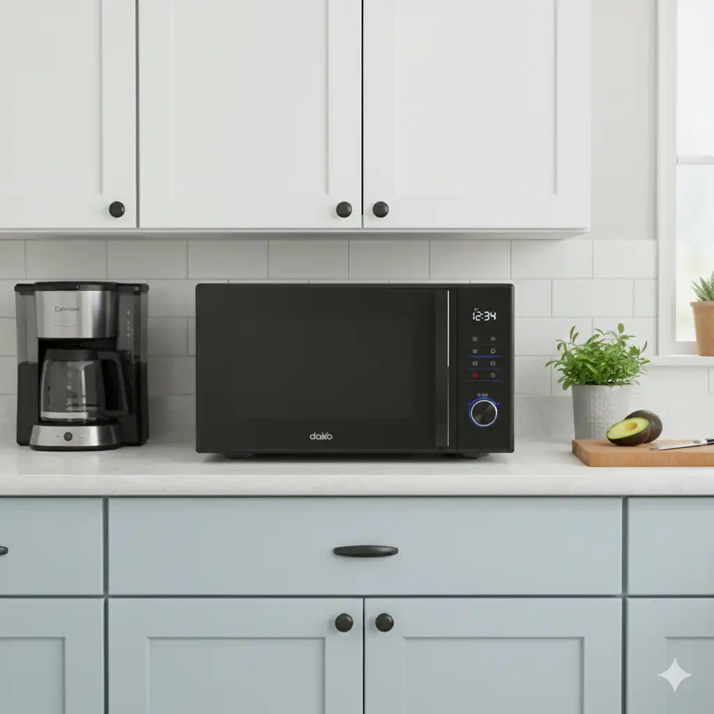 Daiko - Micro-ondes Grill 25L – 900W / Grill 1000W – Affichage LED & Commandes Digitales – Modèle FMO-2553BEDK