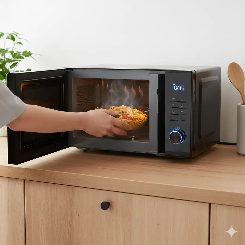 Daiko - Micro-ondes Grill 25L – 900W / Grill 1000W – Affichage LED & Commandes Digitales – Modèle FMO-2553BEDK