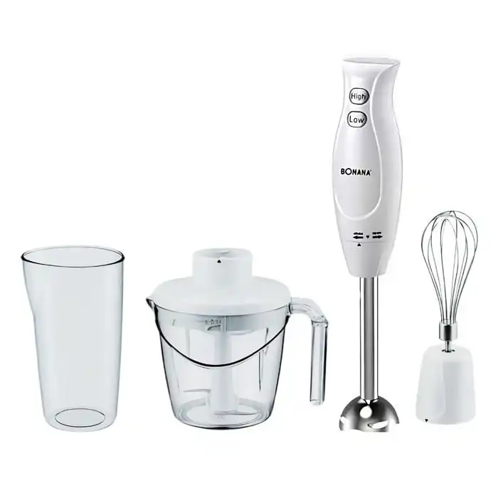 Robot Mixeur plongeant - 4 en 1 - 500W - 2 vitesses