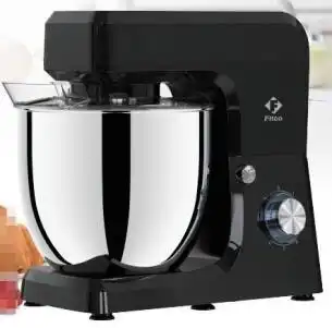 Ftico Robot pétrin multifonctions-2000W, Bol en inox 8L , Noir - 6 vitesses