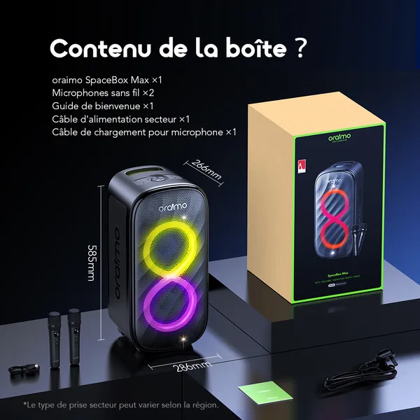 oraimo SpaceBox Max Auracast SpaceBox Max 200 W