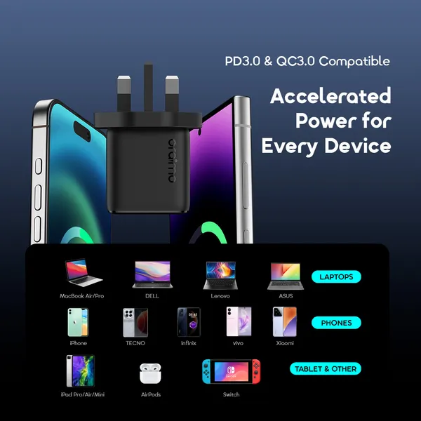 oraimo PowerCube 202 Type 20W Compatible Charger Kit