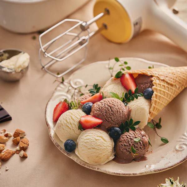 Batteur Électrique 2 en 1 Sans Fil ,Rechargeable USB avec Fouets & Crochets Pétrisseurs – 3 Vitesses – Design Élégant