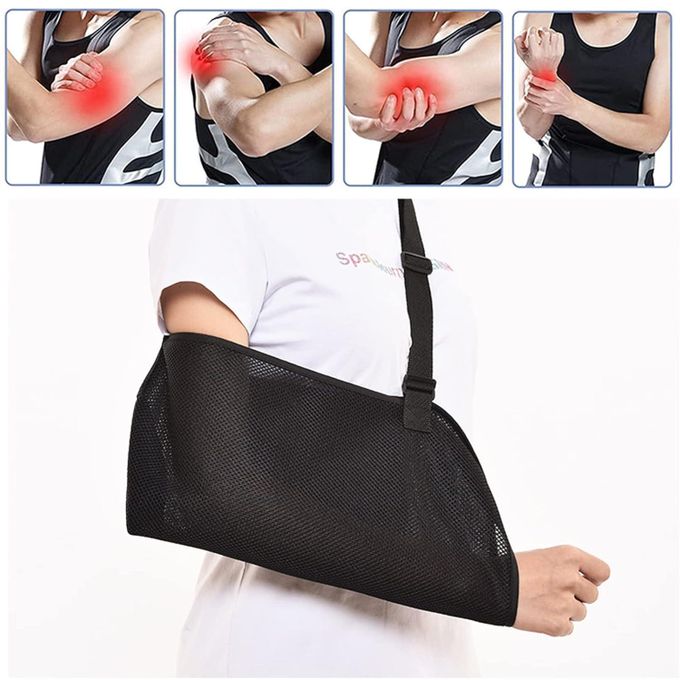 Immobilisateur d’Épaule et de Bras Respirant - Écharpe de Soutien Médicale Légère avec Sangle Rembourrée
