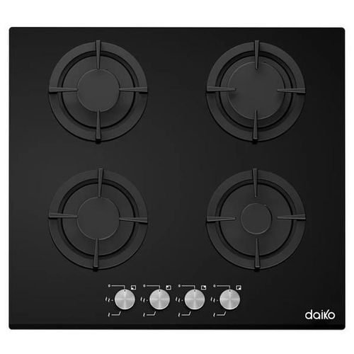 Daiko Plaque de Cuisson à Gaz 60cm à 4 Brûleurs -Thermocouple de sécurité (FFD)