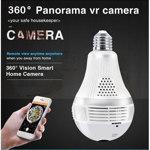 VR CAM Ampoule avec mini caméra de vidéosurveillance-wifi caméra HD panoramique 360°