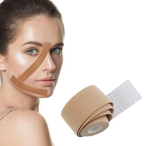 Kinesiology Tape Bande Elastique de Kinésiologie et Lifting du Visage 5cm x 5m Adhésif, Résistant à L'eau