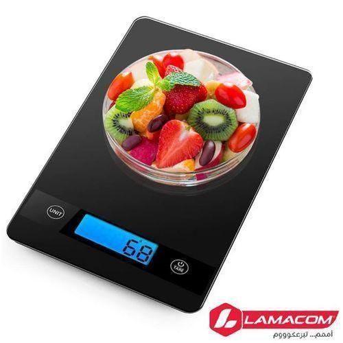 Lamacom Balance de cuisine numérique en verre Max 5Kg, Pèse Aliments Professionnel