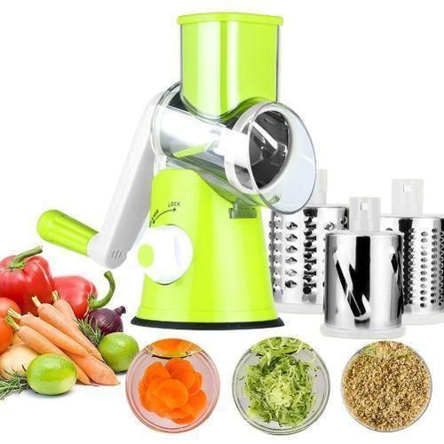 Coupe-légumes manuel 3 Lames Trancheuse multifonction en Acier inox