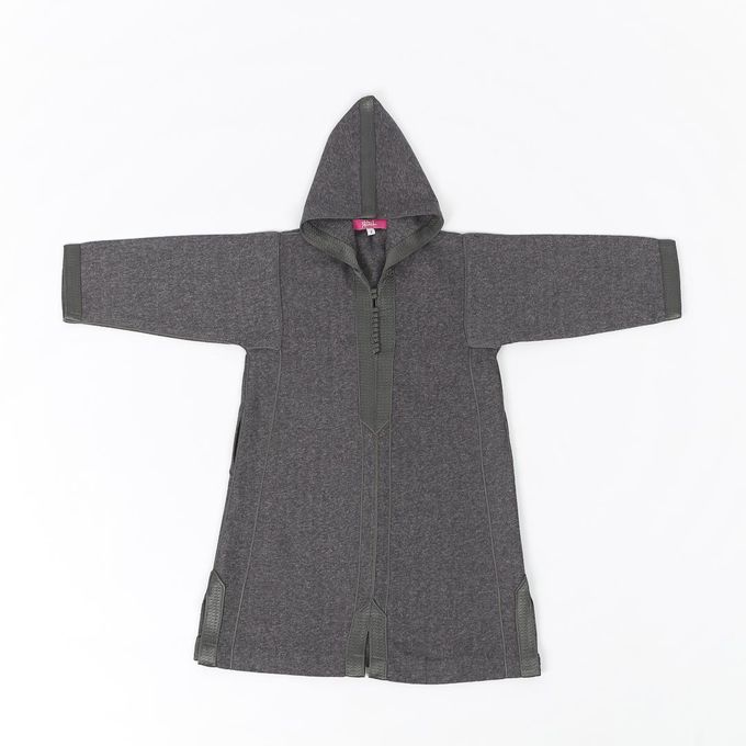 Jabador Maroc Djellaba Flanelle Garçon haute qualité - Gris Bleu