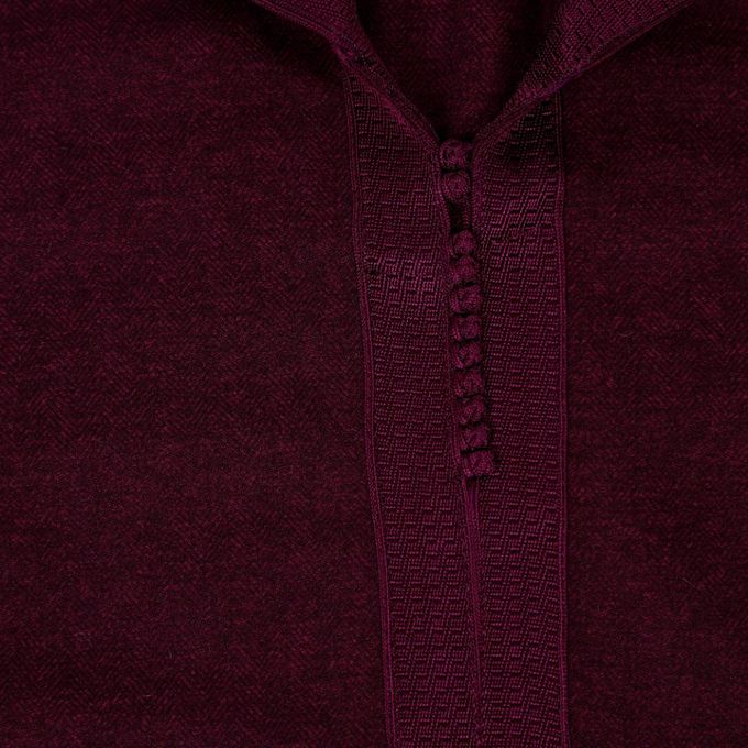 Jabador Maroc Djellaba Flanelle Garçon haute qualité - Grenat