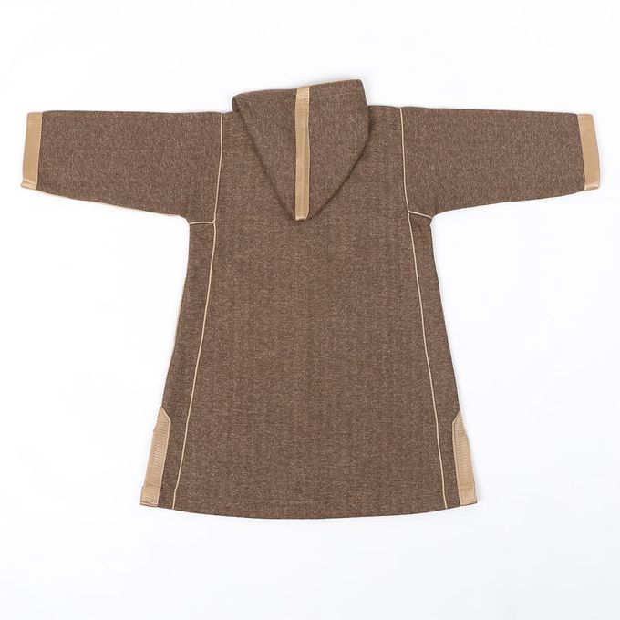 Jabador Maroc Djellaba Flanelle Garçon haute qualité - Tabac