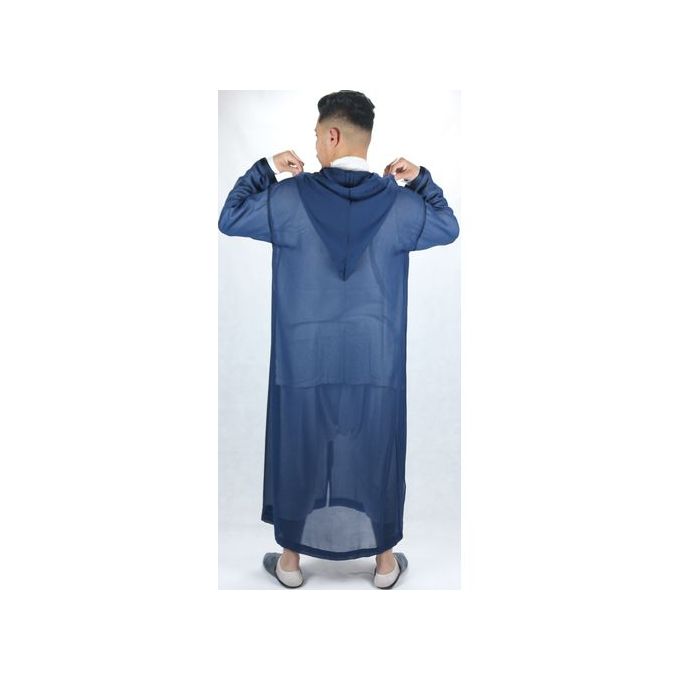 Jabador Maroc Djellaba Soussdi Debbana Homme - Bleu marine .