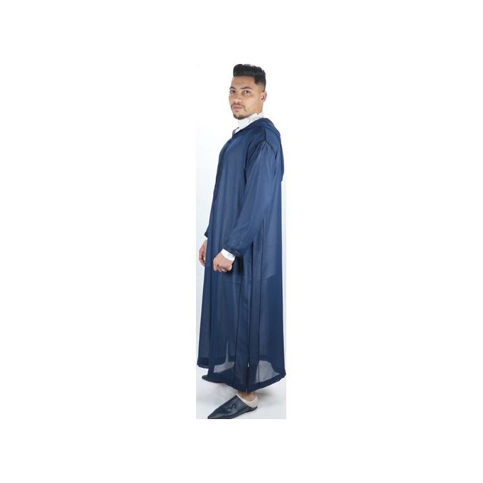 Jabador Maroc Djellaba Soussdi Debbana Homme - Bleu marine .