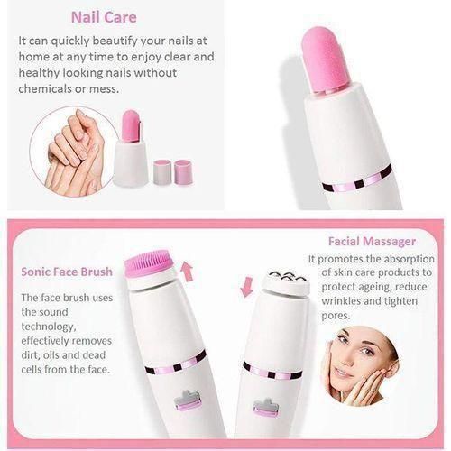 Kemei Kit de Rasage et Épilation 7En1 Rasoir Épilateur Électrique Multifonctionnel pour Femmes