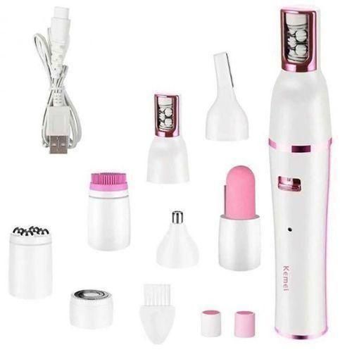 Kemei Kit de Rasage et Épilation 7En1 Rasoir Épilateur Électrique Multifonctionnel pour Femmes