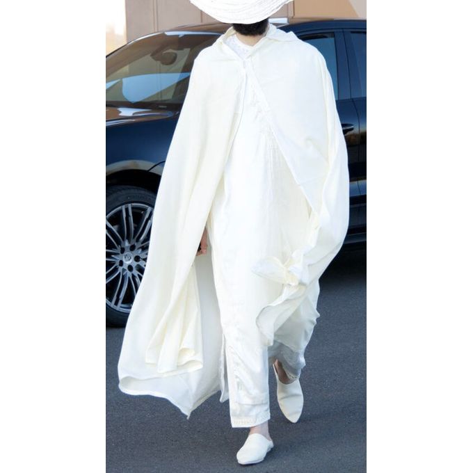 Jabador Maroc Selham Moulay sultan /Blanc cassé.