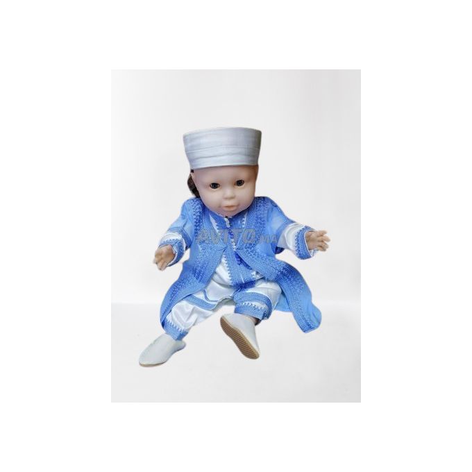 Jabador Maroc Jabador soussdi trois pièces garçon- bleu ciel