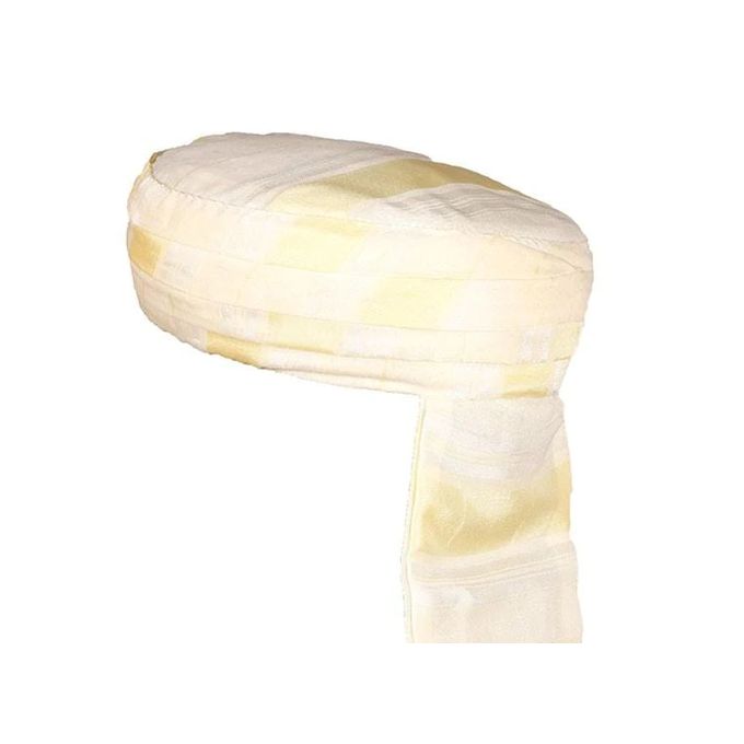 Jabador Maroc Razza شعرة faite a la main -blanc cassé et doré