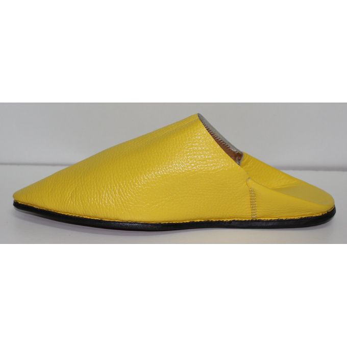 Jabador Maroc Babouche ROYALE 100/100cuir - jaune