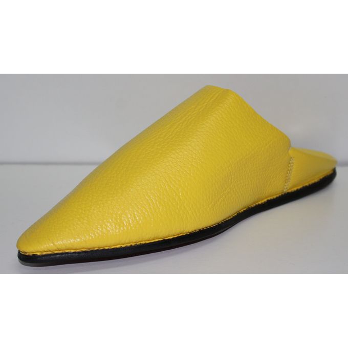 Jabador Maroc Babouche ROYALE 100/100cuir - jaune