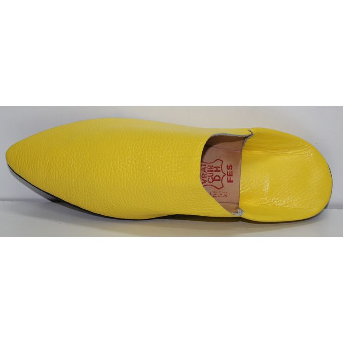 Jabador Maroc Babouche ROYALE 100/100cuir - jaune