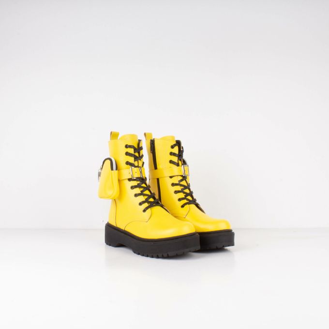 Jabador Maroc Bottines femme qualité supérieure -Jaune