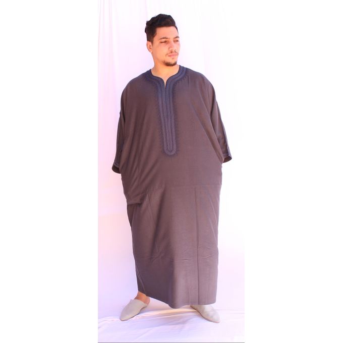 Jabador Maroc Gandoura MLIFA Demi saison- gris.