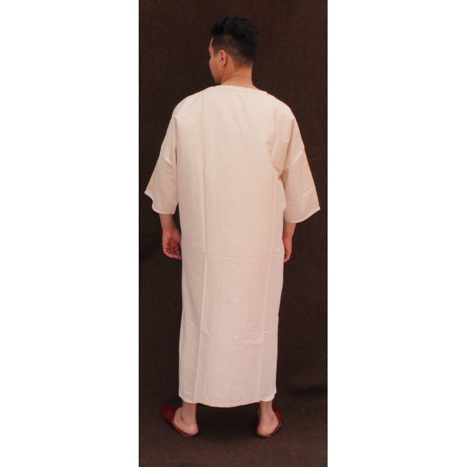 Jabador Maroc Gandoura jim à la main 100/100 coton haute couture/beige