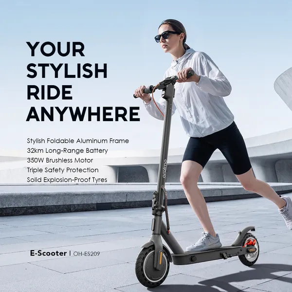 oraimo E-Scooter Moteur 350 W, autonomie 32 km Scooter électrique
