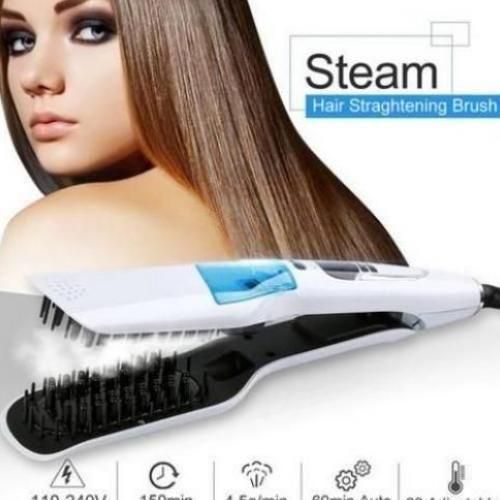 Cesar Professionnel Lisseur Brosse à Vapeur Avec Ecran LCD (Cheveux Secs / Humides)