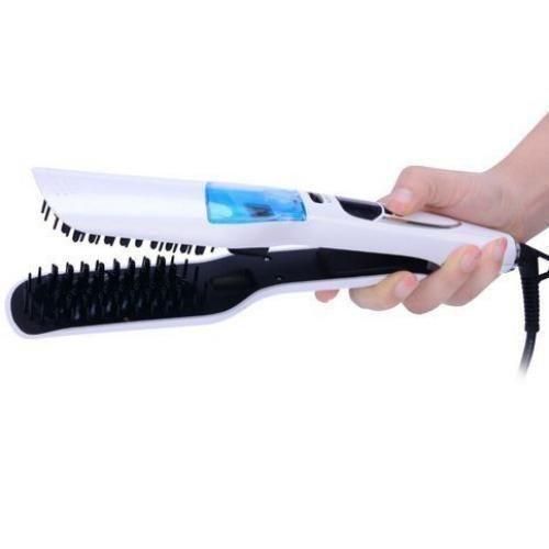 Cesar Professionnel Lisseur Brosse à Vapeur Avec Ecran LCD (Cheveux Secs / Humides)