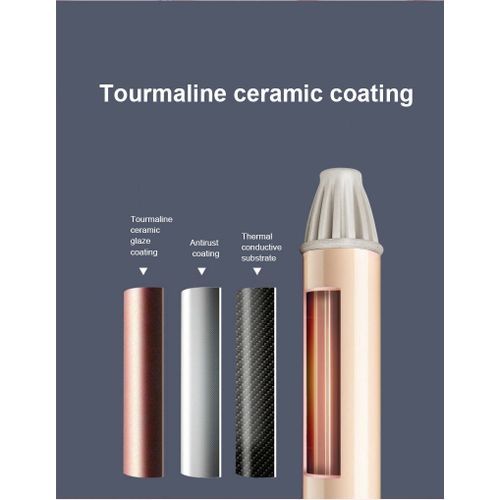 boucleur a cheveux avec Température Réglable- à 3 tubes pour onduler vos cheveux