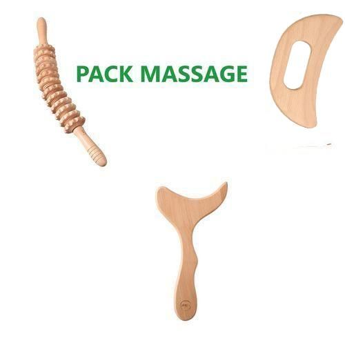 Ensemble de massage thérapeutique au bois, kit de thérapie au bois professionnel 3 en 1, masseur de drainage lymphatique, sculpture corporelle, anti-cellulite