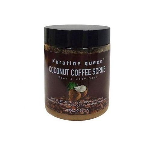keratine queen Gommage Café & Noix de coco pour visage & corps, douce et exfoliant 100% naturel