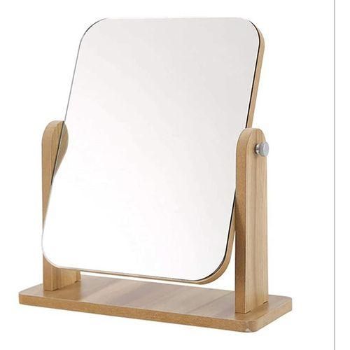 Miroir de Maquillage rectangulaire en bois miroir de bureau rotatif Miroir de table