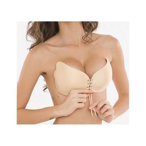 Freebra Soutien-gorge de Silicone invisible Autoadhésifs Push-up- sans bratelles - Beige