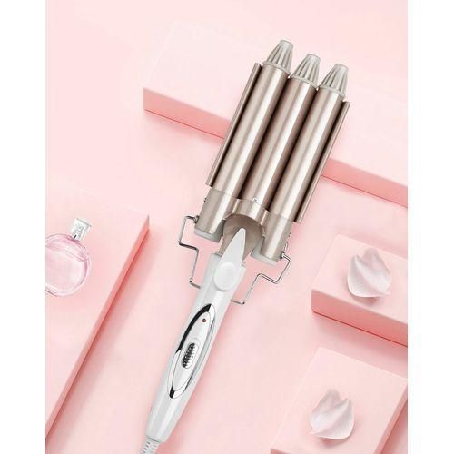 boucleur a cheveux avec Température Réglable- à 3 tubes pour onduler vos cheveux