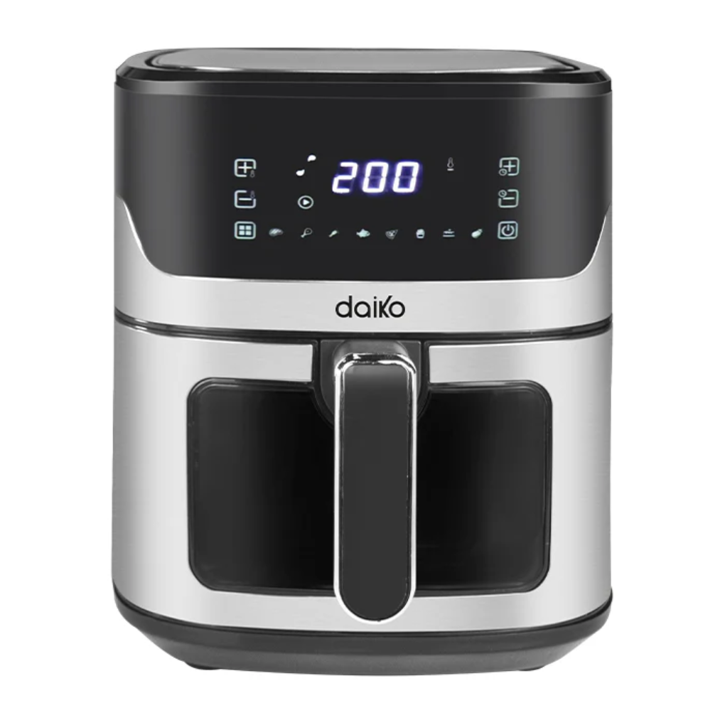 Daiko Friteuse à Air Digitale Multifonctions 8L 1600W, Écran Tactile Sécurité alimentaire, FSH-8674EDK