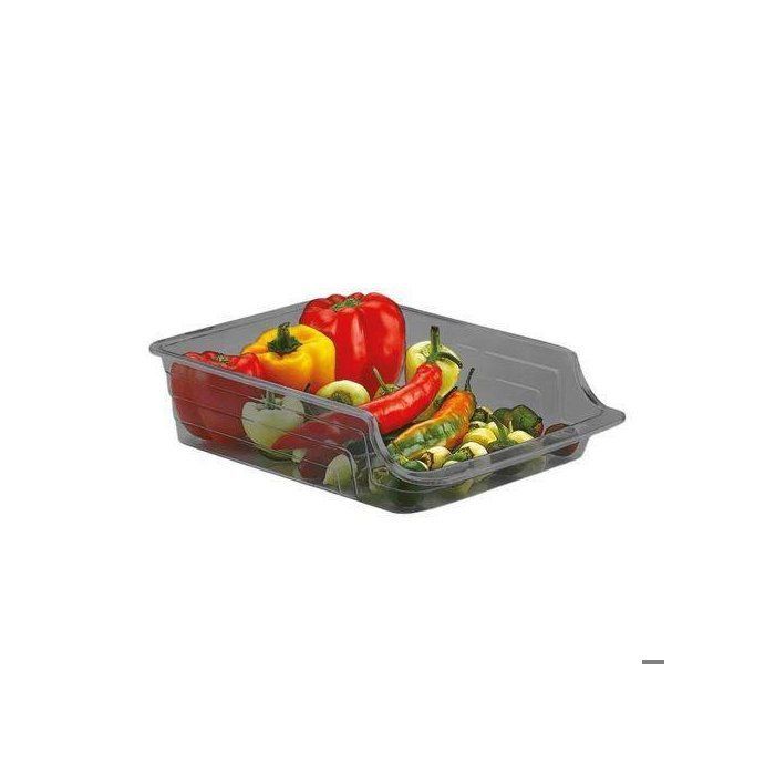 Image de 2 bacs réfrigérateur couleurs noir transparente mesures Bac Rangement Frigo - Unbranded