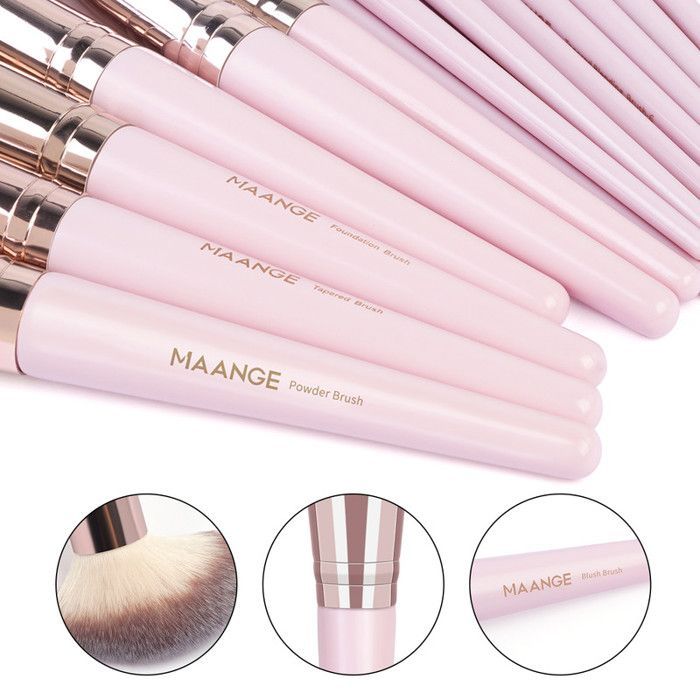 Image de 20 Make-up brush with bag - Unbranded