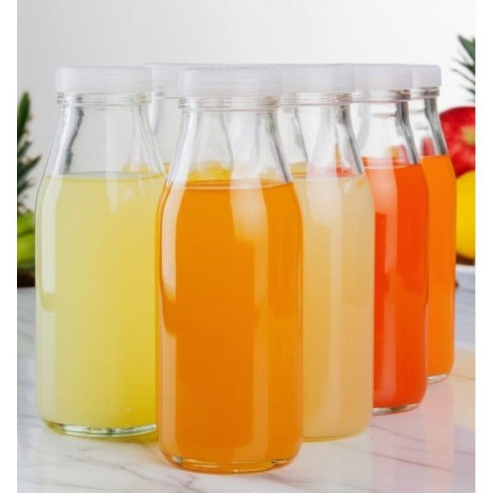 Image de 6 mini Bouteilles en verre – Élégantes &amp; Pratiques 200 ml-pour jus -stockage epices-jares - Unbranded