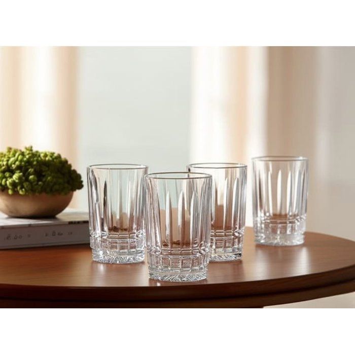 Image de 6 Verres à thé en cristal -Set de 6 Verre à thé – Ensemble élégant de 6 pièces cristallin transparent verre resistant - Unbranded