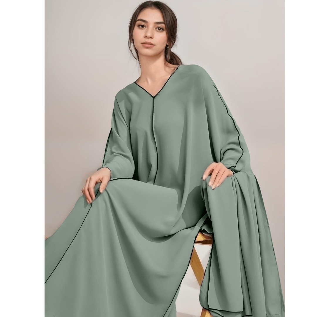 Abaya élégante en crêpe