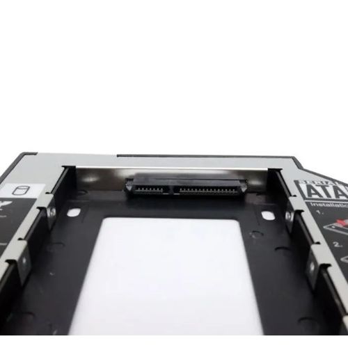 Image de Adaptateur Support pour 2eme disque dur 2,5 "SSD Caddy Disque Baie Lecteur Optique Dur 9,0 mm SATA vers SATA,PC Portables - Unbranded
