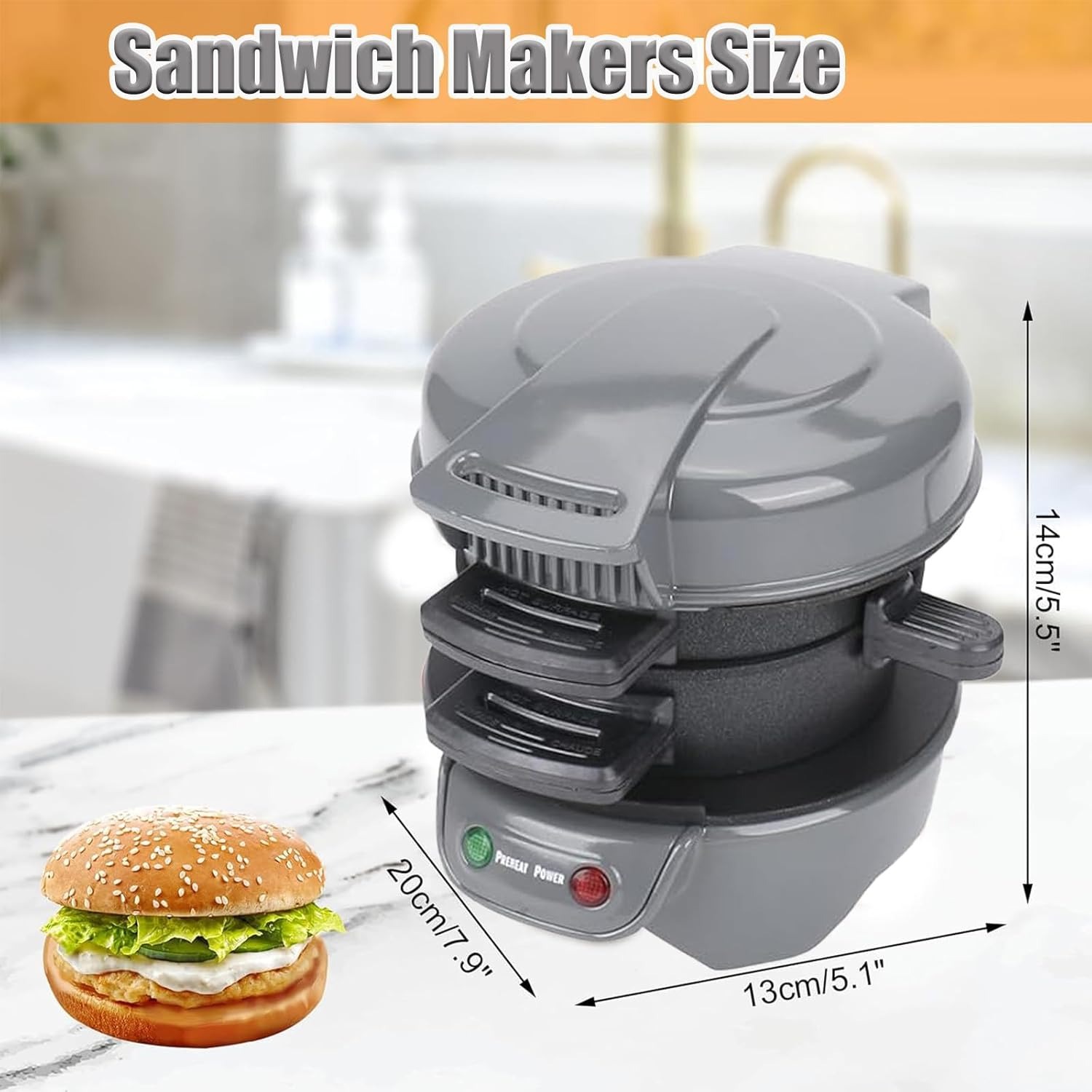 Image de Appareil à sandwich Proctor Silex 25481C, noir - Unbranded