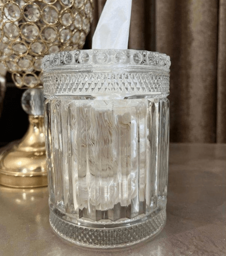 Image de Boite a Mouchoirs En Verre de très bonne qualité Transparent 17cm/12,5 - Unbranded