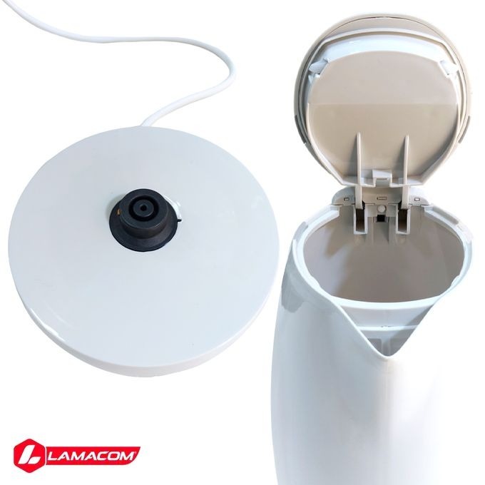 Image de Bouilloire Électrique Lamacom 1,7 Litre - 2200 Watt - Chaudière à eau équipée d'une technologie d'extinction intelligente, conception sans fil à 360 degrés - Design moderne - Unbranded